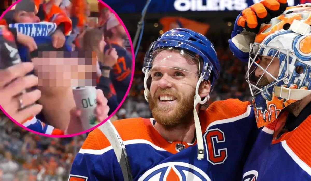 oilers fan flash not censored